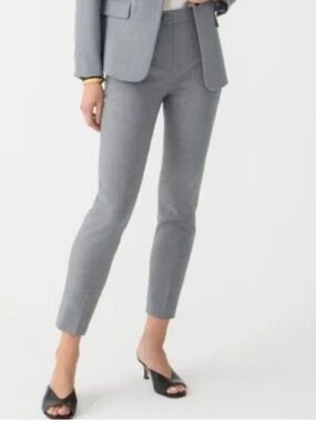 J. Crew Gray Cameron Slim Crop Pants Women's 0P Four-Season Stretch NWT G9061
